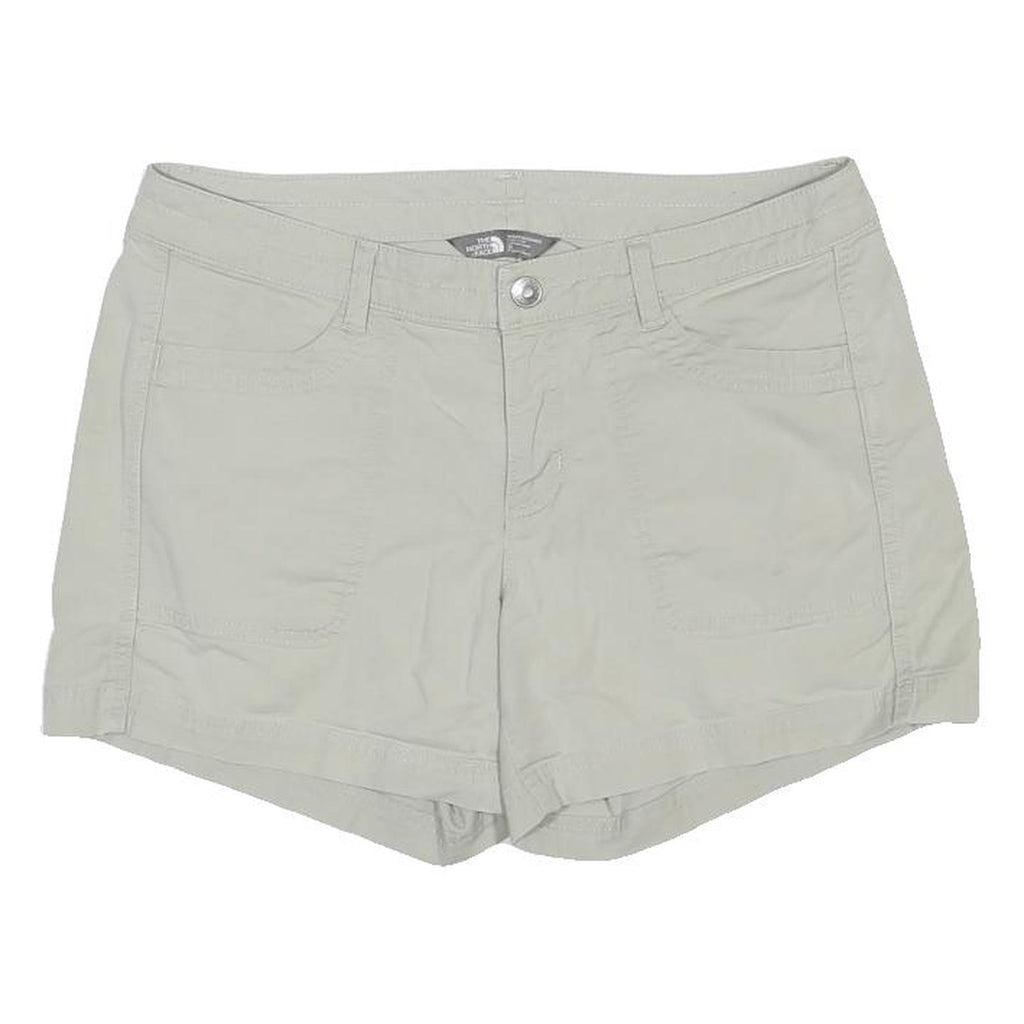 THE NORTH FACE Womens Beige Casual Shorts L W34 Cotton Blend Comfortable Outdoor