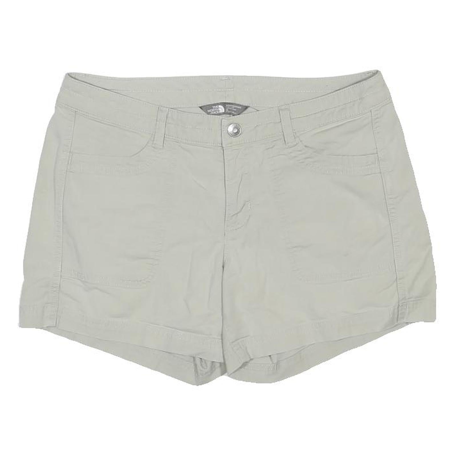 THE NORTH FACE Womens Beige Casual Shorts L W34 Cotton Blend Comfortable Outdoor