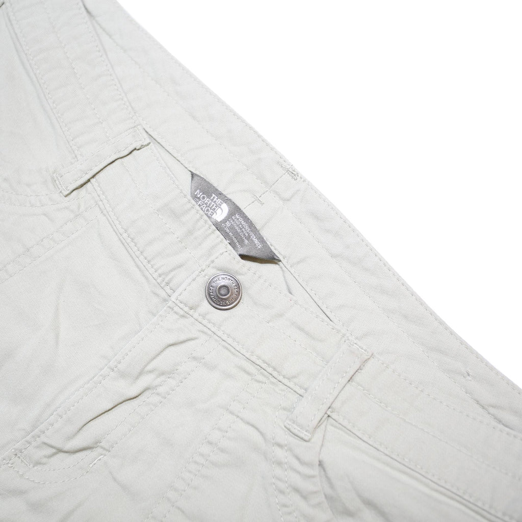 THE NORTH FACE Womens Beige Casual Shorts L W34 Cotton Blend Comfortable Outdoor