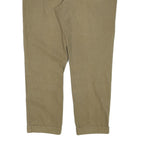 BURBERRY Mens Regular Fit Beige Cotton Blend Trousers W38 L30 Classic Zip