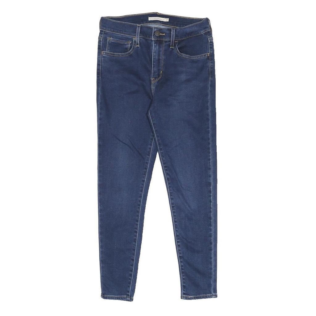LEVI'S 720 Womens Slim Blue Denim Medium W27 L25 Slim Fit Zip Jeans