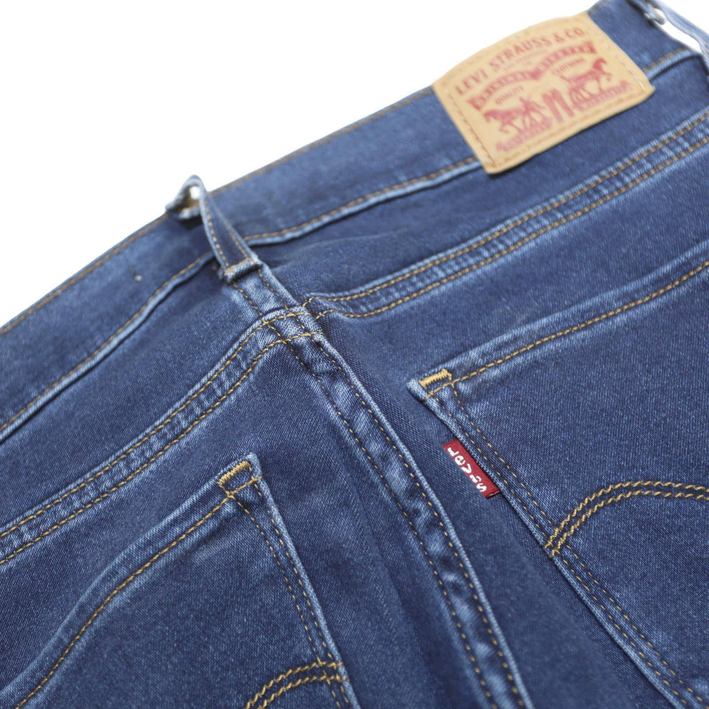 LEVI'S 720 Womens Slim Blue Denim Medium W27 L25 Slim Fit Zip Jeans