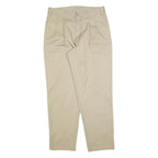 DICKIES Mens Cotton Blend Beige Regular Tapered Trousers W34 L32 Workwear Chino