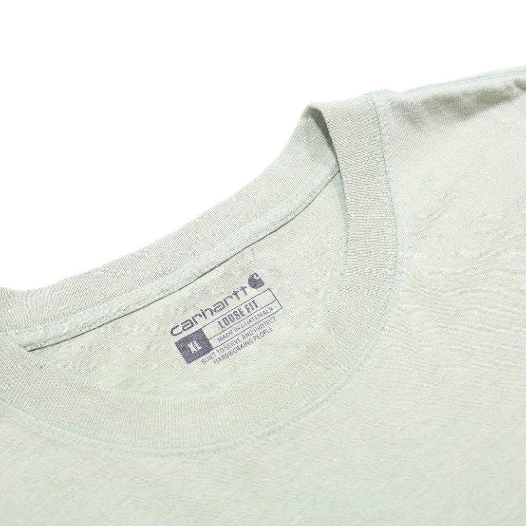 CARHARTT Mens Green Pocket T-Shirt XL Short Sleeve Crew Neck Cotton Workwear