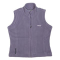 REEBOK Womens Purple Fleece Sleeveless Zip Jacket S Comfortable Warm Layer