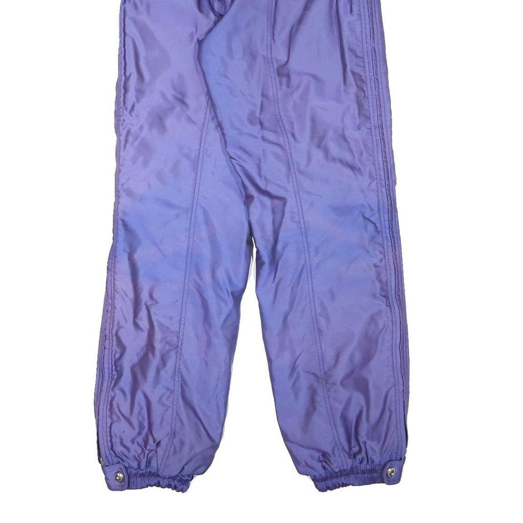 DESCENTE Lined Mens Polyester Blend Purple Relaxed Straight Trousers W29 L31 Zip