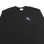 CHAMPION Mens Black Northriver Crew Neck XL Sweatshirt Cotton Blend Pullover