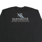 CHAMPION Mens Black Northriver Crew Neck XL Sweatshirt Cotton Blend Pullover