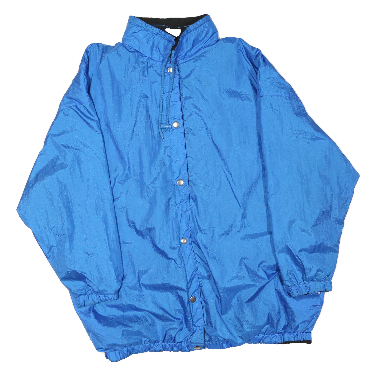 Mens Blue Lightweight Zip Up Jacket XL Polyester Blend Plain Casual Outerwear