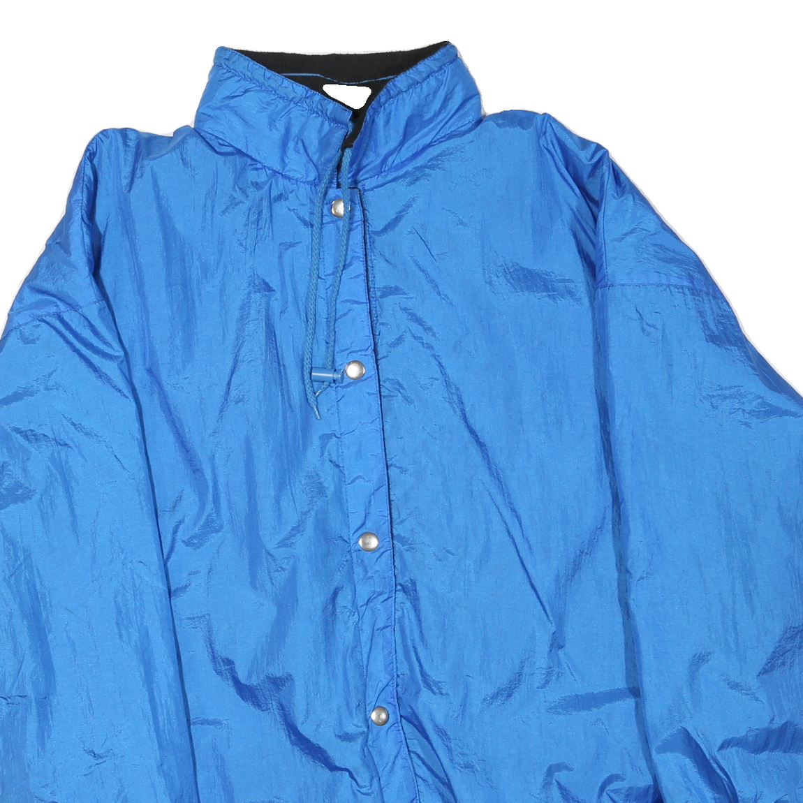 Mens Blue Lightweight Zip Up Jacket XL Polyester Blend Plain Casual Outerwear