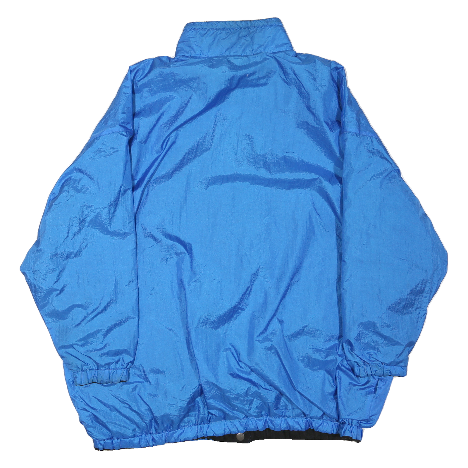 Mens Blue Lightweight Zip Up Jacket XL Polyester Blend Plain Casual Outerwear