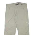 MAMMUT Womens Polyester Blend Beige Relaxed Straight Trousers W36 L27 Outdoor