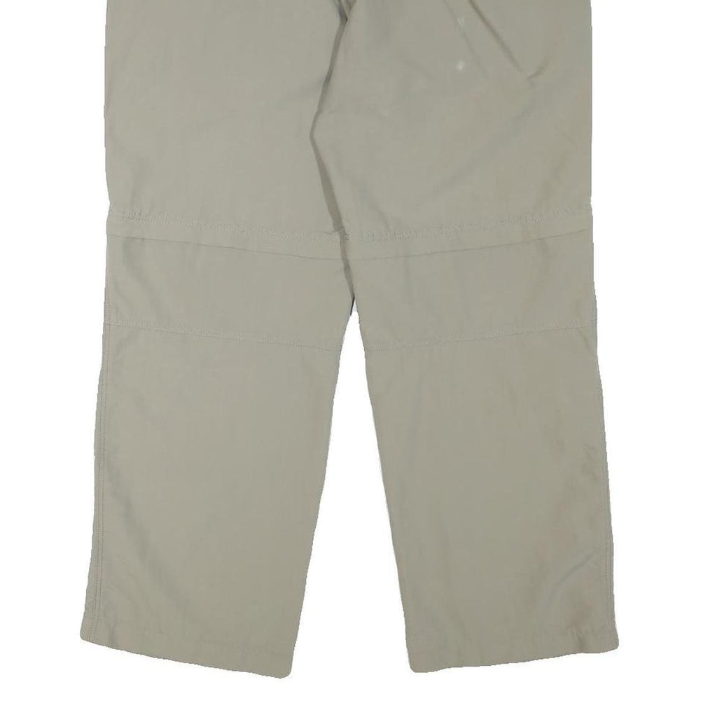 MAMMUT Womens Polyester Blend Beige Relaxed Straight Trousers W36 L27 Outdoor