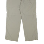 MAMMUT Womens Polyester Blend Beige Relaxed Straight Trousers W36 L27 Outdoor