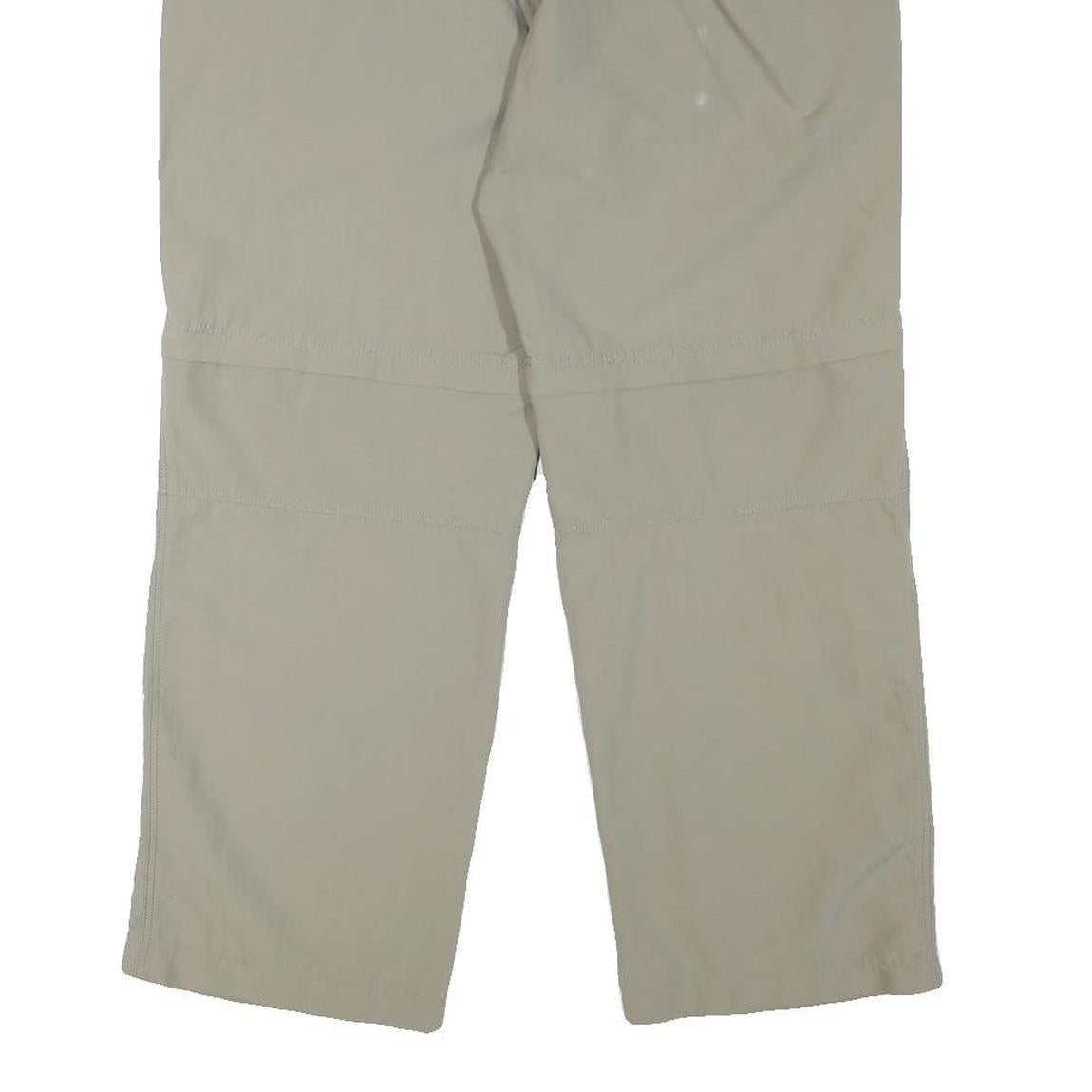 MAMMUT Womens Polyester Blend Beige Relaxed Straight Trousers W36 L27 Outdoor