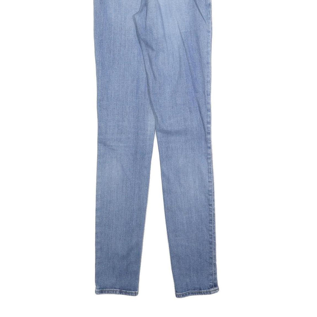 LEVI'S 721 BIG E Womens Slim Blue Denim Light W28 L32 Classic Zip Jeans