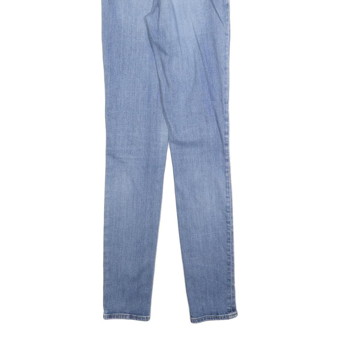 LEVI'S 721 BIG E Womens Slim Blue Denim Light W28 L32 Classic Zip Jeans