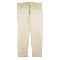 CARHARTT Mens Cotton Blend Beige Relaxed Fit Straight Leg Trousers W38 L32