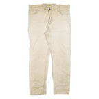CARHARTT Mens Cotton Blend Beige Relaxed Fit Straight Leg Trousers W38 L32