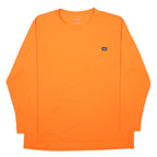 DICKIES Mens Orange Long Sleeve Crew Neck T-Shirt XL Workwear Pocket