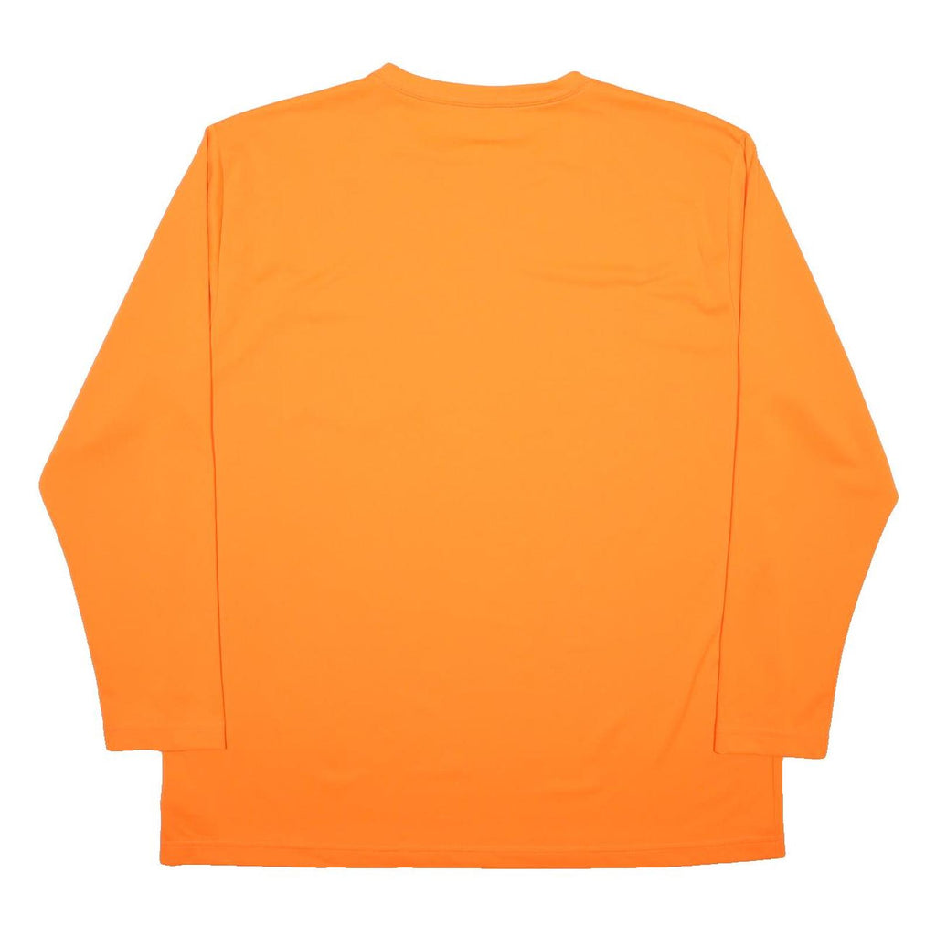 DICKIES Mens Orange Long Sleeve Crew Neck T-Shirt XL Workwear Pocket