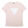GUESS Womens Pink & White Classic Graphic T-Shirt M Short Sleeve Crew Neck