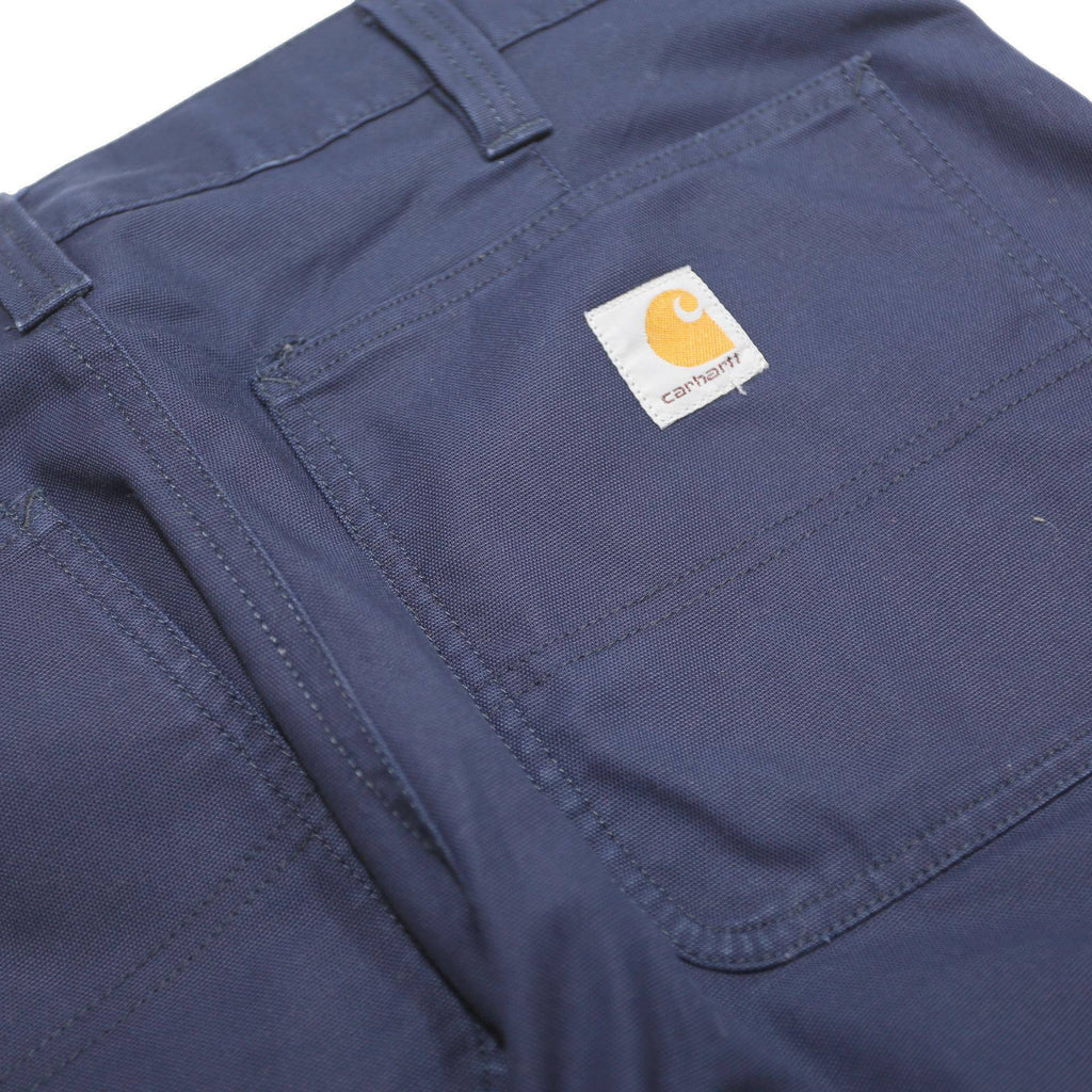 CARHARTT Mens Cotton Blend Navy Relaxed Straight Trousers W32 L30 Workwear