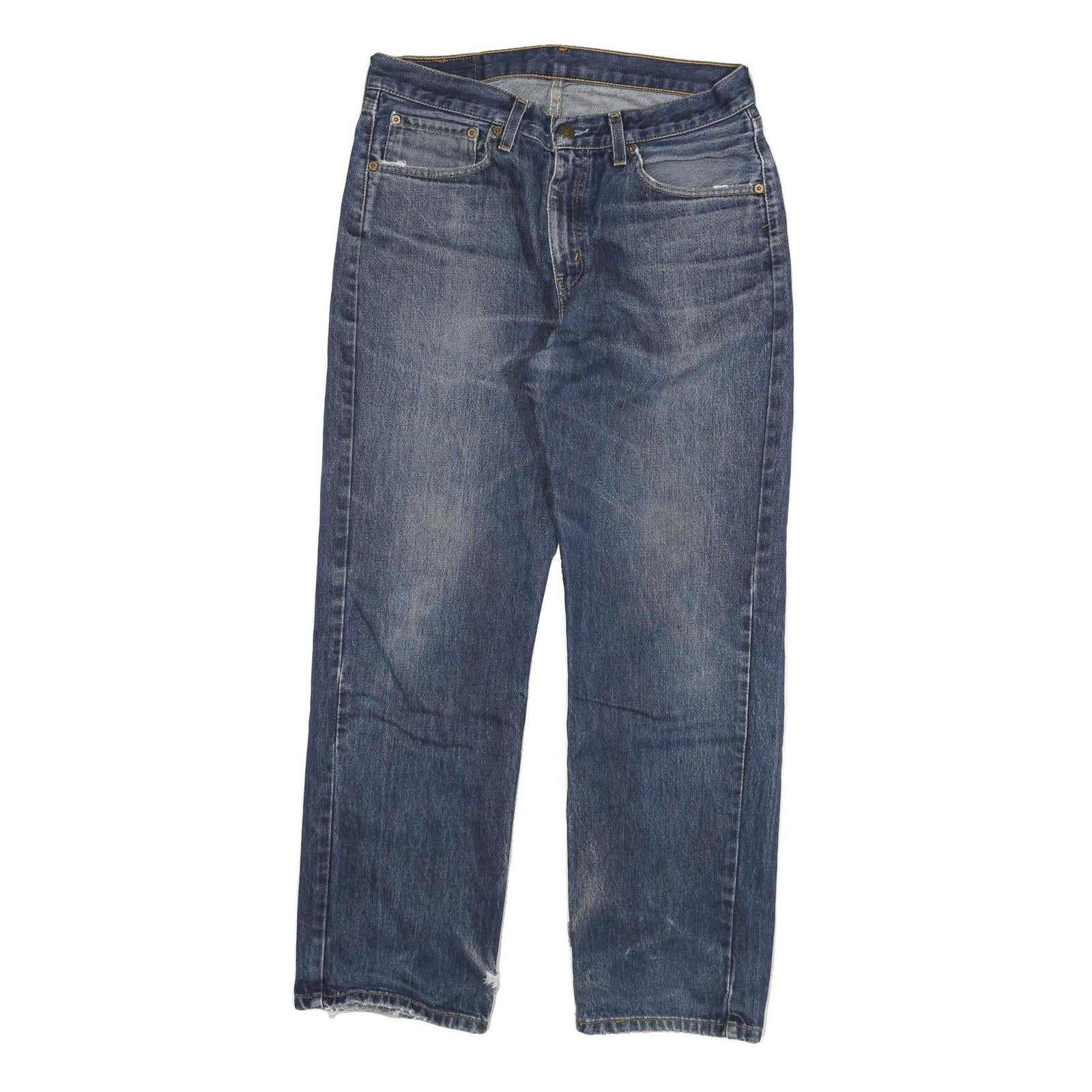 LEVI'S 751 Mens Jeans Blue Regular Straight Denim Medium Wash W34 L30 Classic