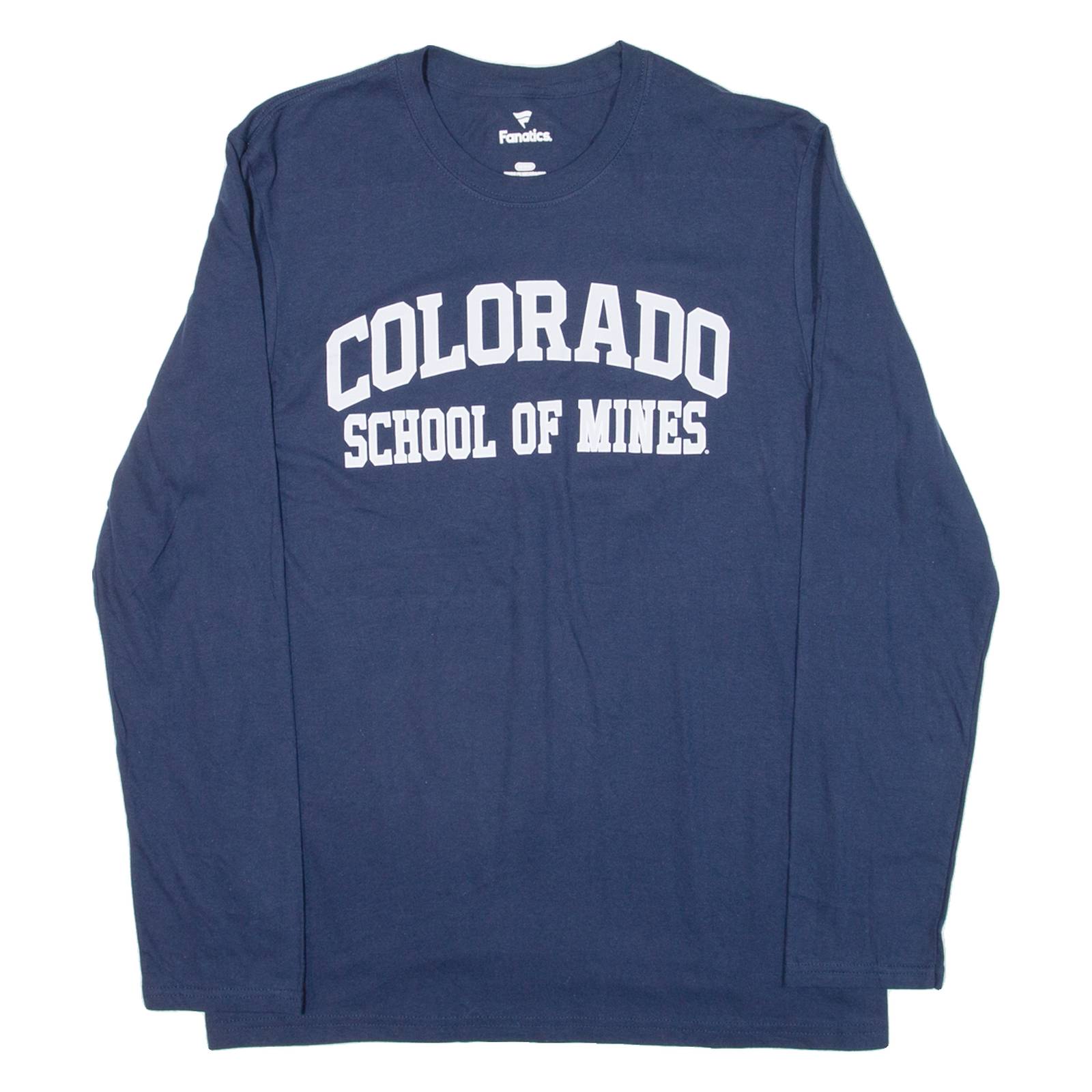 FANATICS Colorado School Of Mines Mens T-Shirt Blue Long Sleeve USA M