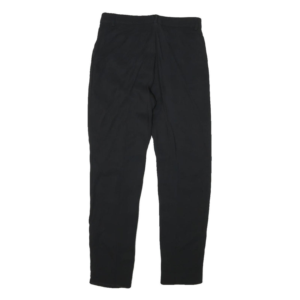 EMILIO PUCCI Womens Polyester Blend Black Slim Trousers W28 L27 Elegant Zip