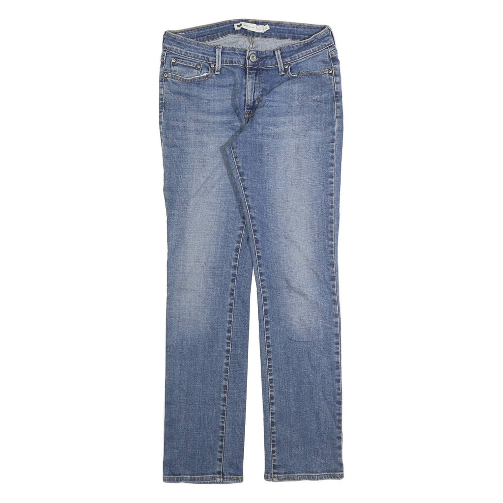 LEVI'S Womens Blue Slim Jeans Denim W29 L32 Classic Cotton Zip