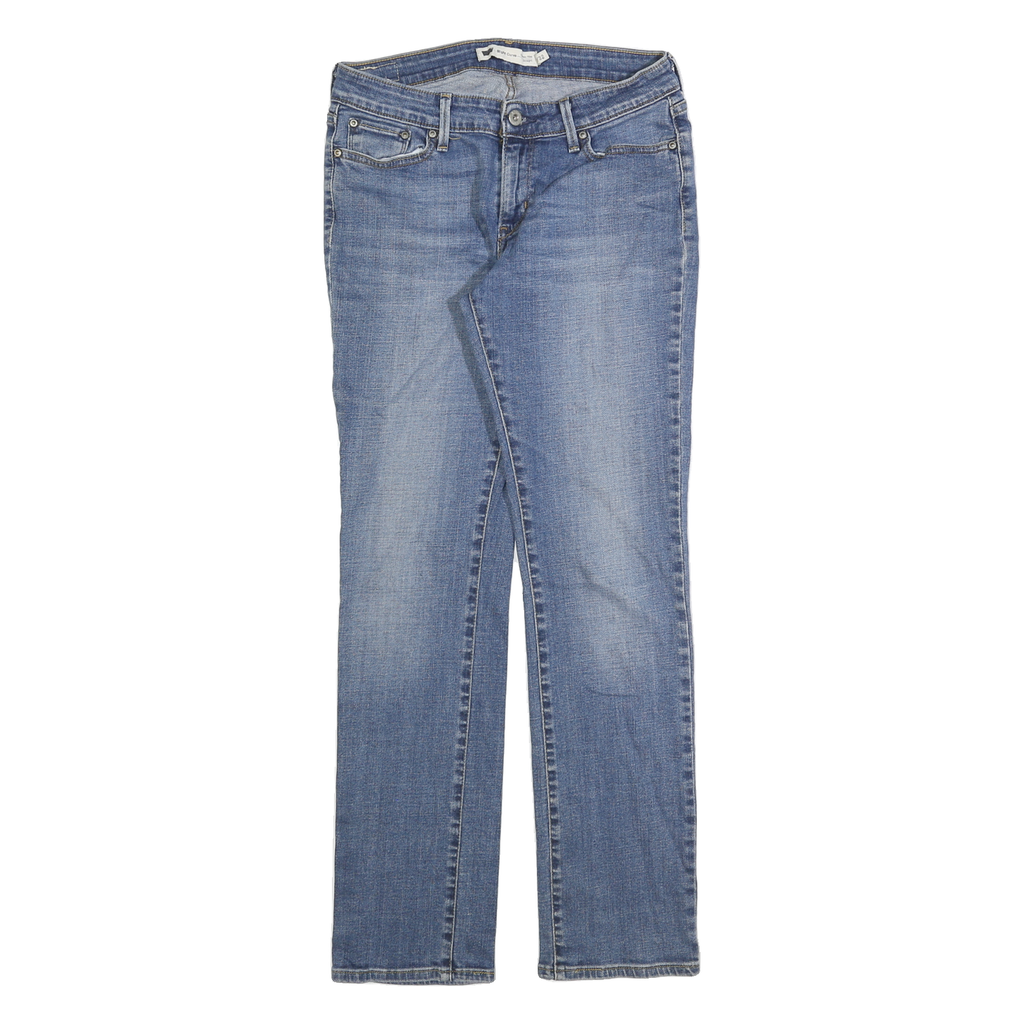 LEVI'S Womens Blue Slim Jeans Denim W29 L32 Classic Cotton Zip
