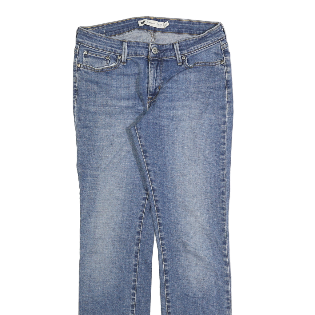 LEVI'S Womens Blue Slim Jeans Denim W29 L32 Classic Cotton Zip