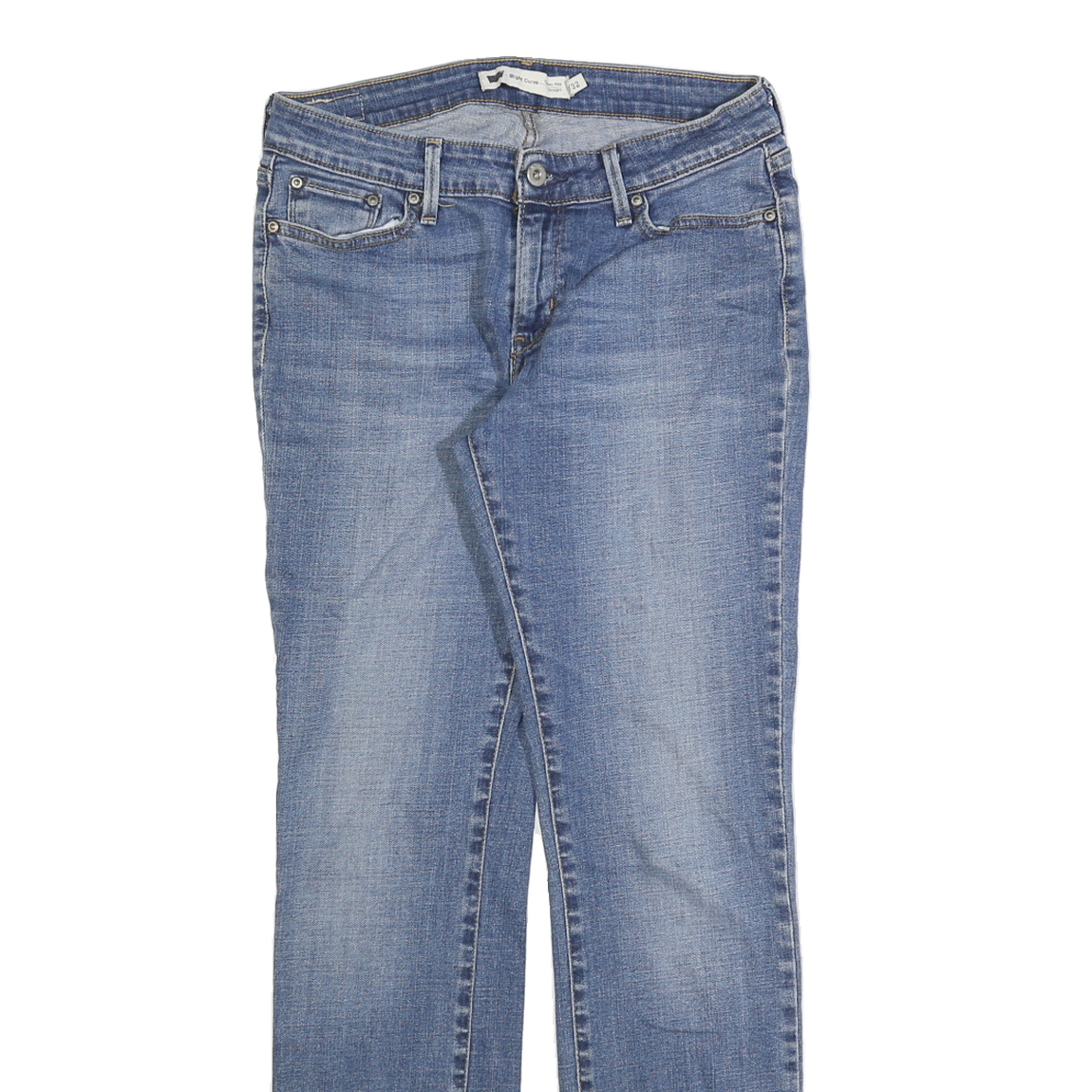 LEVI'S Womens Blue Slim Jeans Denim W29 L32 Classic Cotton Zip