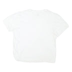 NAUTICA Mens White L Short Sleeve Crew Neck Plain Cotton Blend T-Shirt