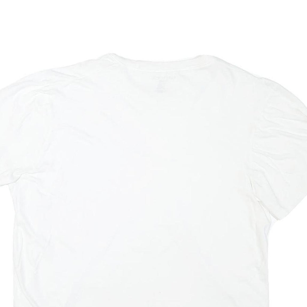 NAUTICA Mens White L Short Sleeve Crew Neck Plain Cotton Blend T-Shirt
