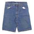 Mens Blue Denim Casual Shorts M W33 Cotton Blend Classic Fit Pockets