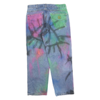 CARHARTT Mens Cotton Blend Blue Spray Paint Relaxed Straight Trousers W34 L30