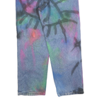 CARHARTT Mens Cotton Blend Blue Spray Paint Relaxed Straight Trousers W34 L30