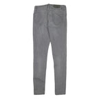 ALL SAINTS Womens Slim Grey Denim Slim Jeans W26 L27 Zip Cotton Blend Stylish