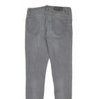 ALL SAINTS Womens Slim Grey Denim Slim Jeans W26 L27 Zip Cotton Blend Stylish