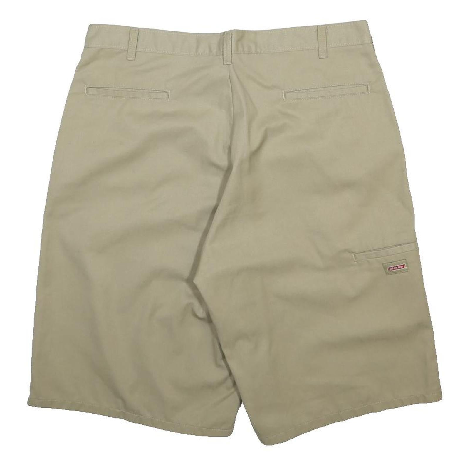 DICKIES Mens Shorts Beige Casual Plain L W37 Workwear Durable Cotton Blend
