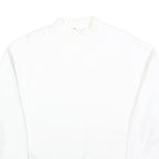 TALLY WEIJL Womens White Crew Neck Sweatshirt S Casual Cotton Blend Pullover