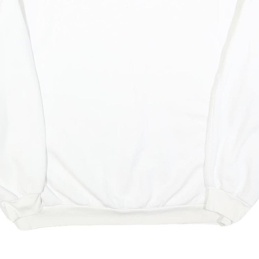 TALLY WEIJL Womens White Crew Neck Sweatshirt S Casual Cotton Blend Pullover