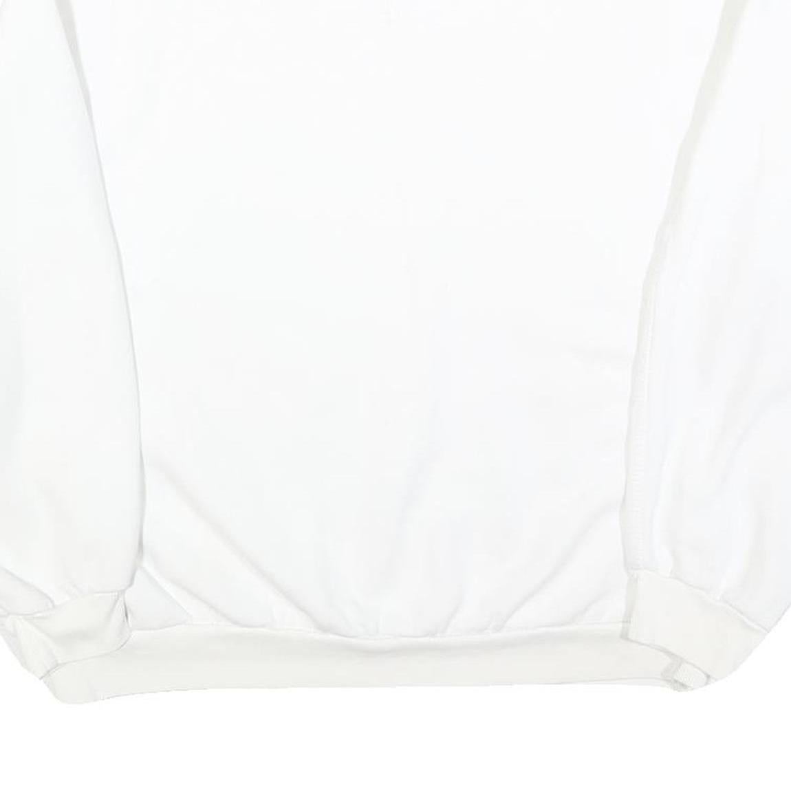 TALLY WEIJL Womens White Crew Neck Sweatshirt S Casual Cotton Blend Pullover