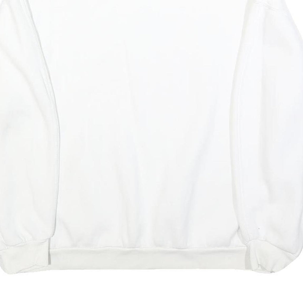 TALLY WEIJL Womens White Crew Neck Sweatshirt S Casual Cotton Blend Pullover