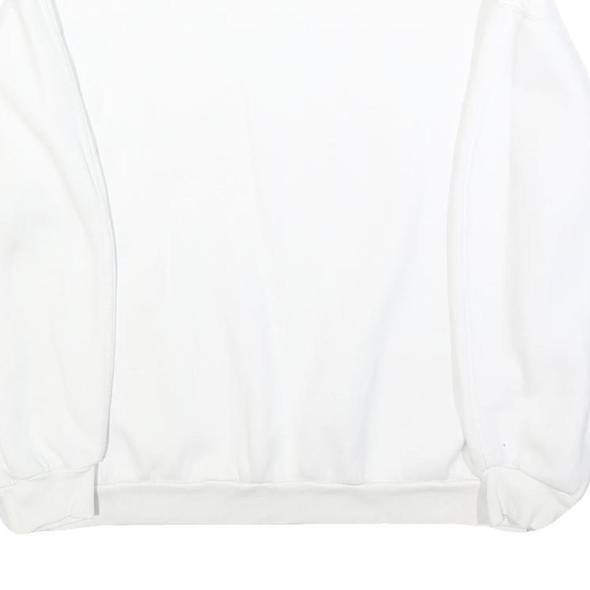 TALLY WEIJL Womens White Crew Neck Sweatshirt S Casual Cotton Blend Pullover