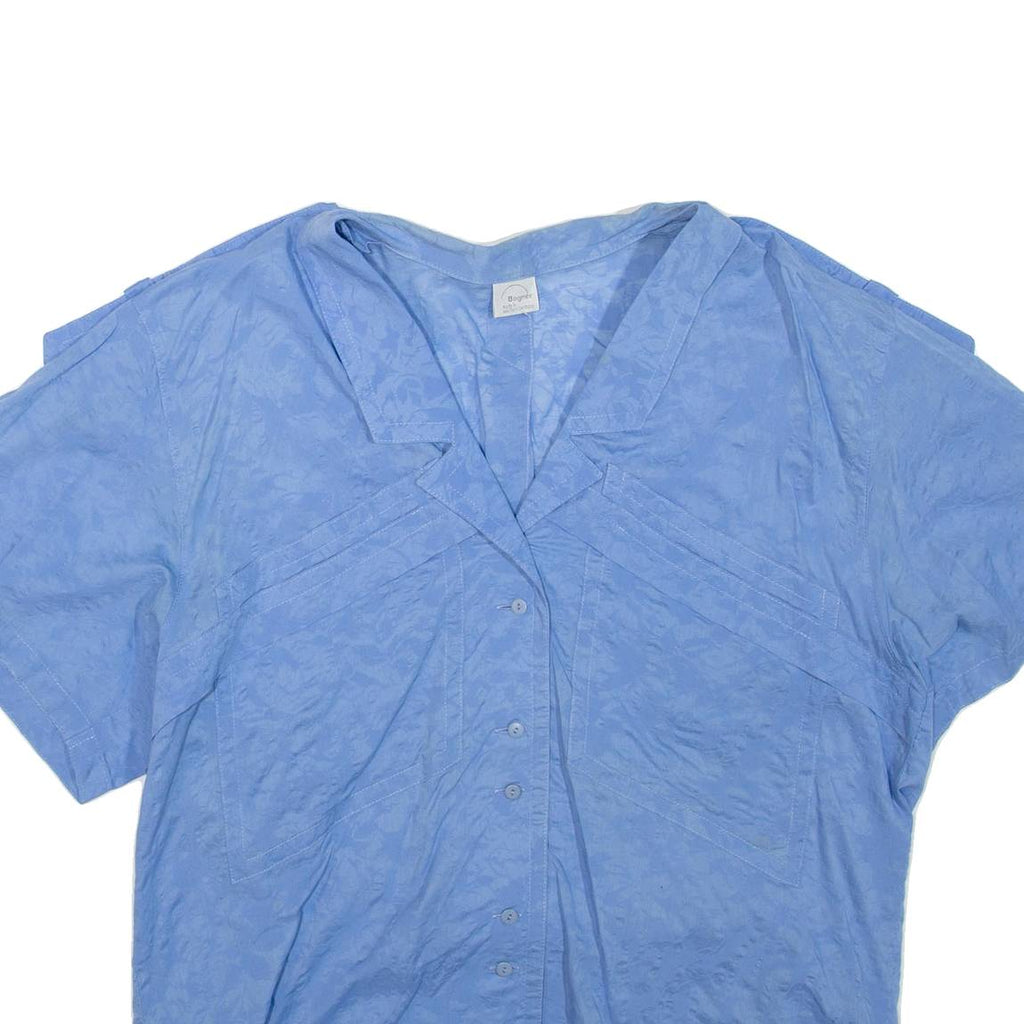 BOGNER Womens Shirt Blue Collared XL