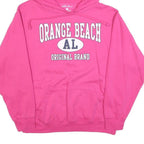 ALRINS ISLAND Womens Pink Hoodie M Orange Beach AL Cotton Blend