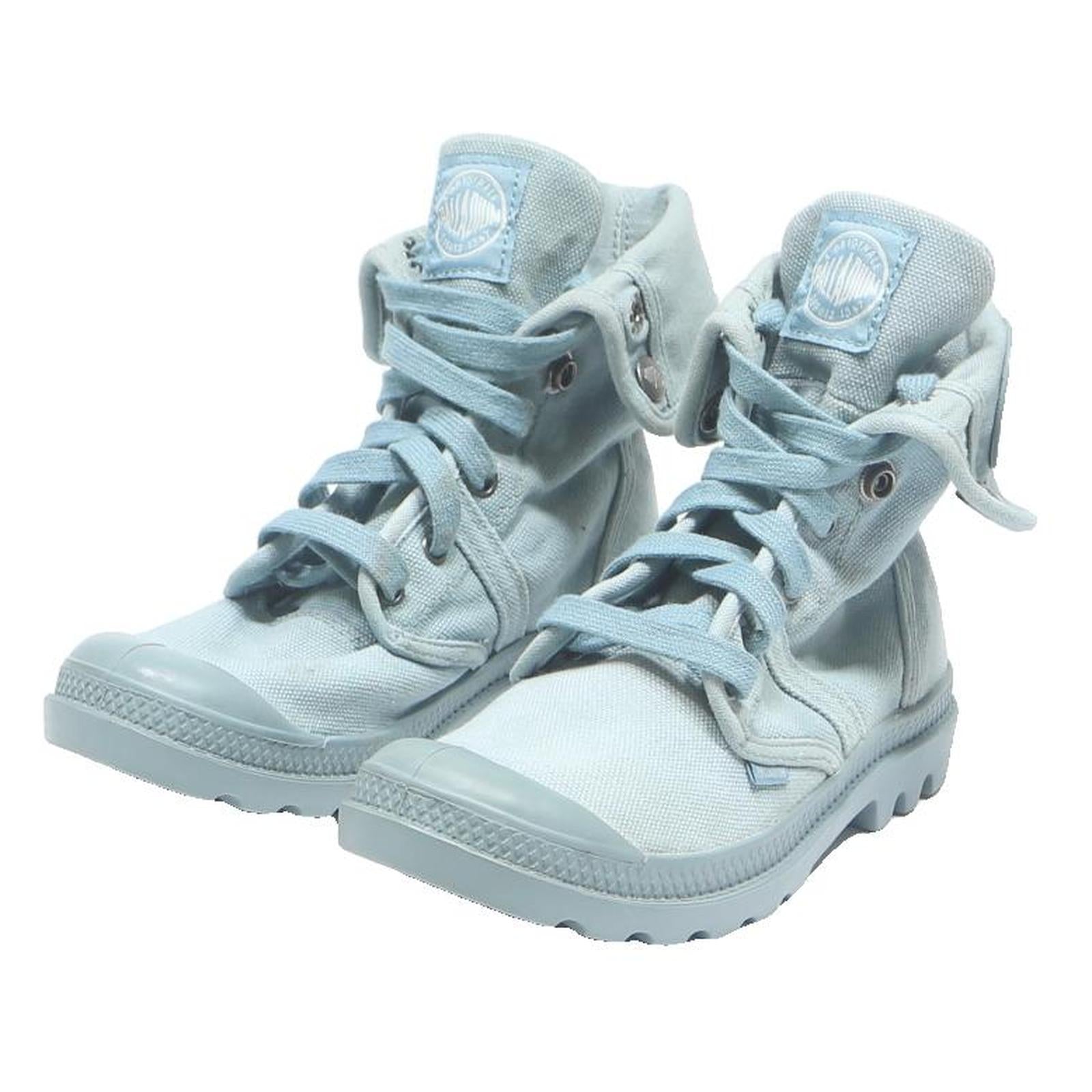 PALLADIUM Womens Pallabrouse Baggy Light Blue High Boots UK 5 Casual Style